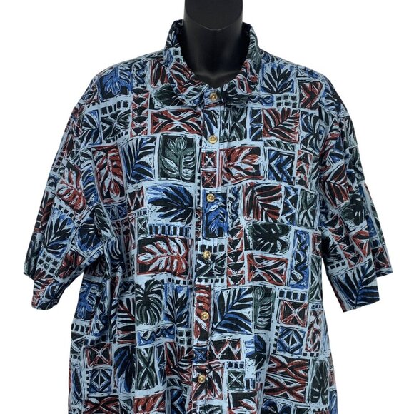 Cooke Street Honolulu Men Size XXL 2XL Aloha Hawaiian Short Sleeve Button EUC - Picture 2 of 7